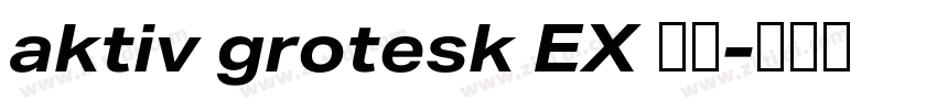 aktiv grotesk EX 字体字体转换